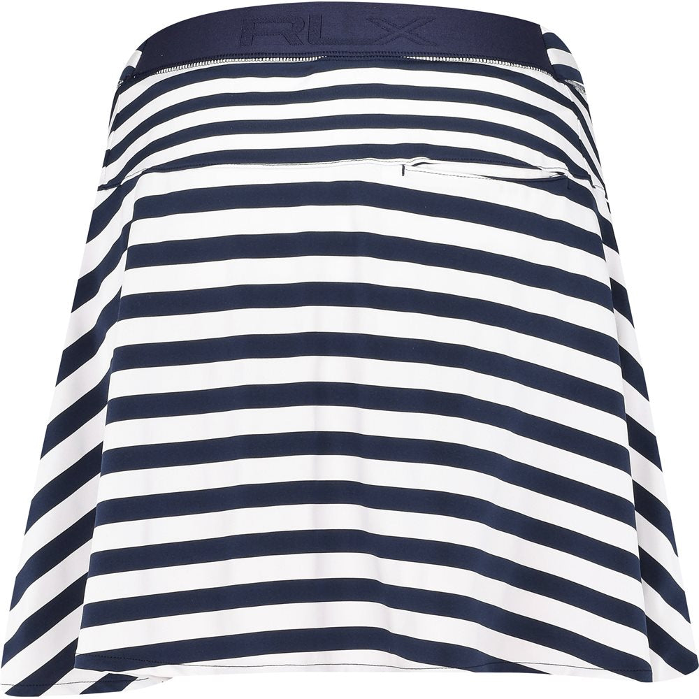 Women's Lightweight Airflow High Waist 16" White Stripe Skirt