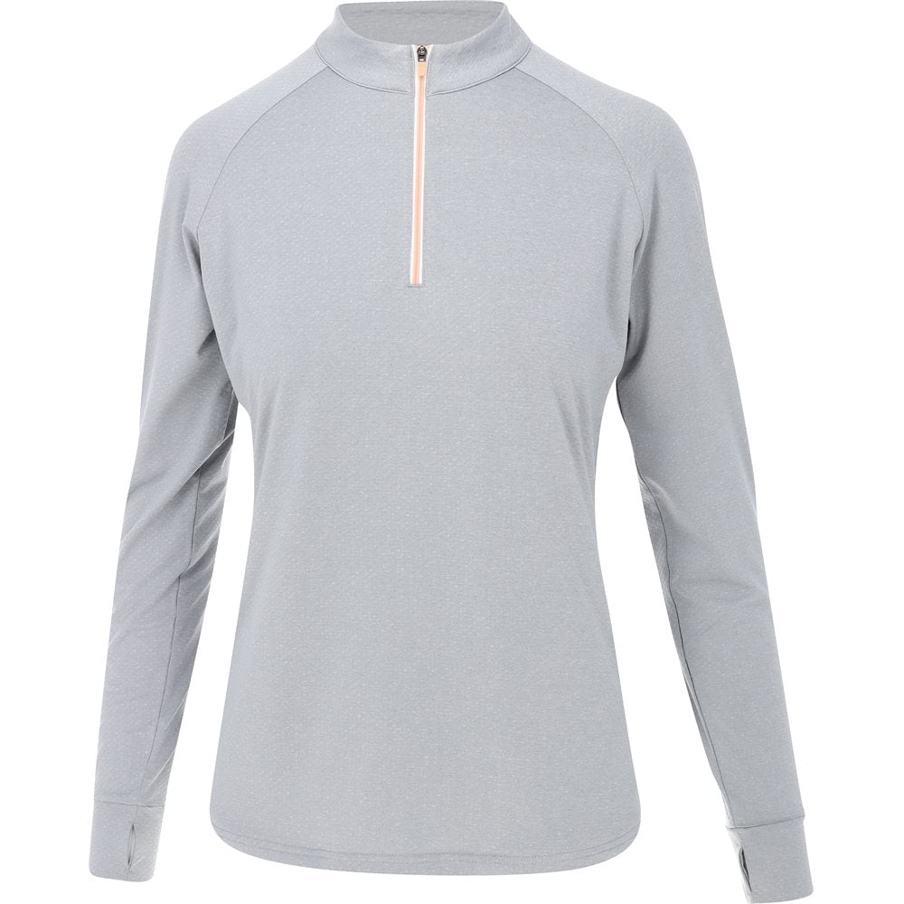 Women's Dot Jacquard 1/4 Zip Mid Layer