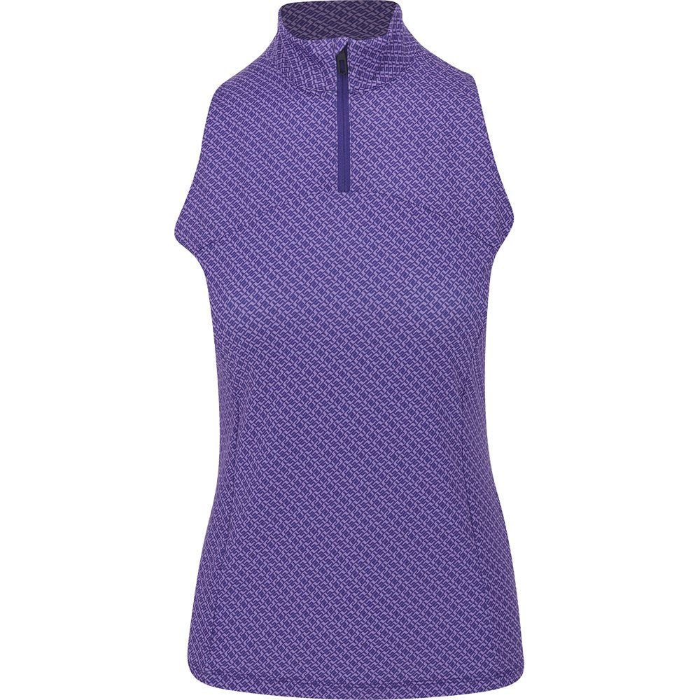 Women's Tiana Print Sleeveless 1/4 Zip Top