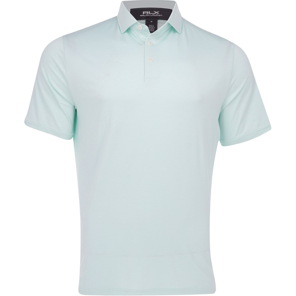 Featherweight Airflow Jersey White Stripe Polo