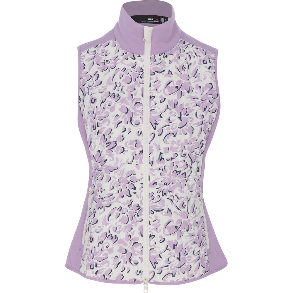 Women's Performance Cool Wool Nylon Full Zip Print Vest