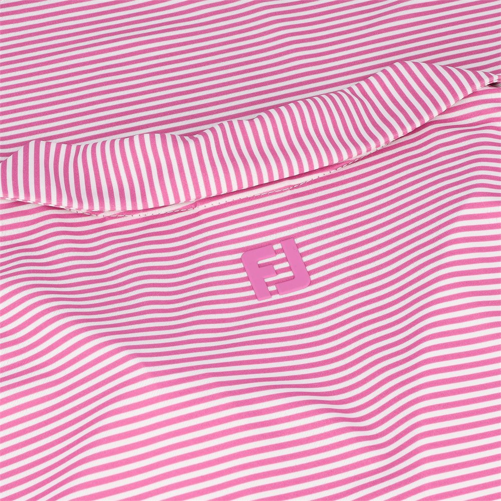 Women's Stripe Open Placket Sleeveless Polo - Previous Season