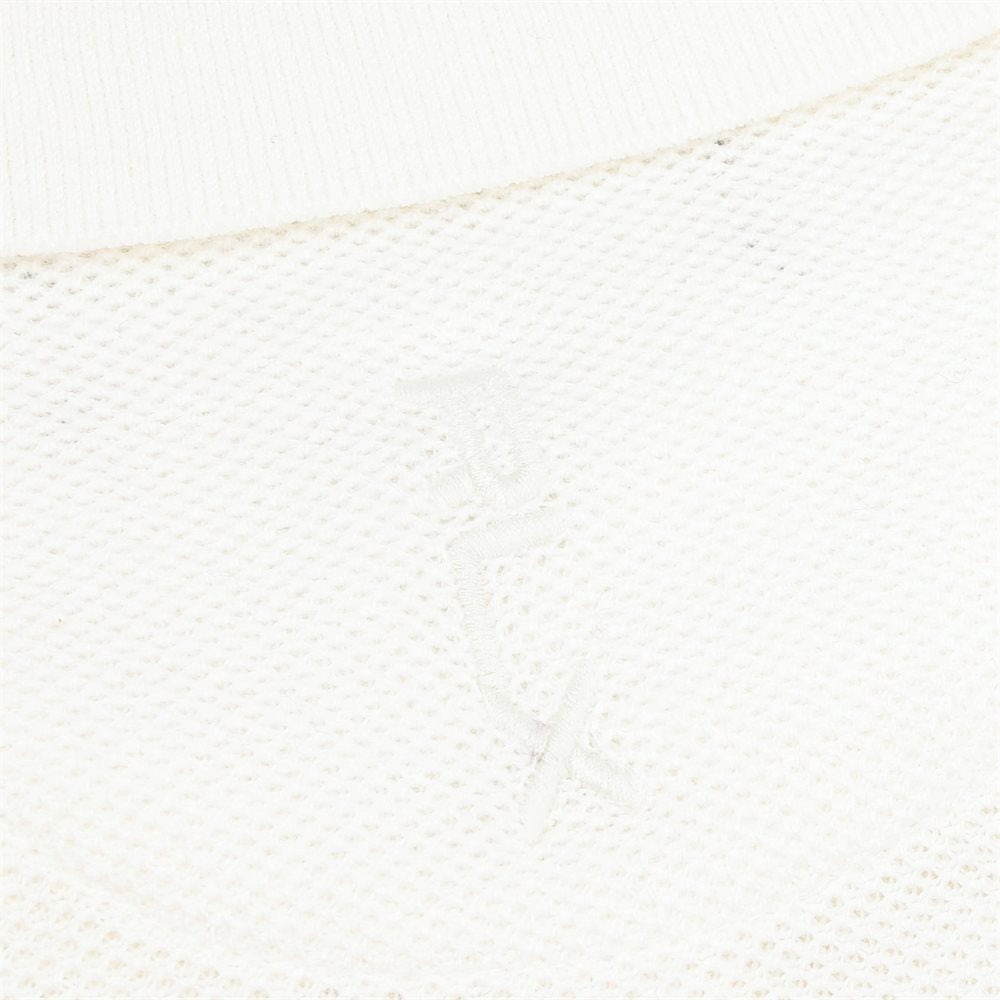 Mesh-Knit Performance Sweater Polo