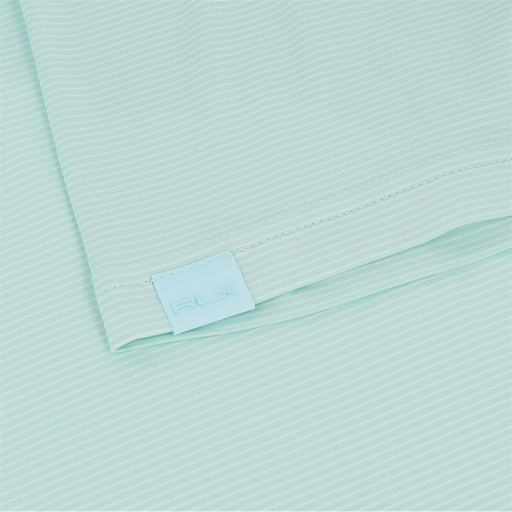 Featherweight Airflow Jersey White Stripe Polo