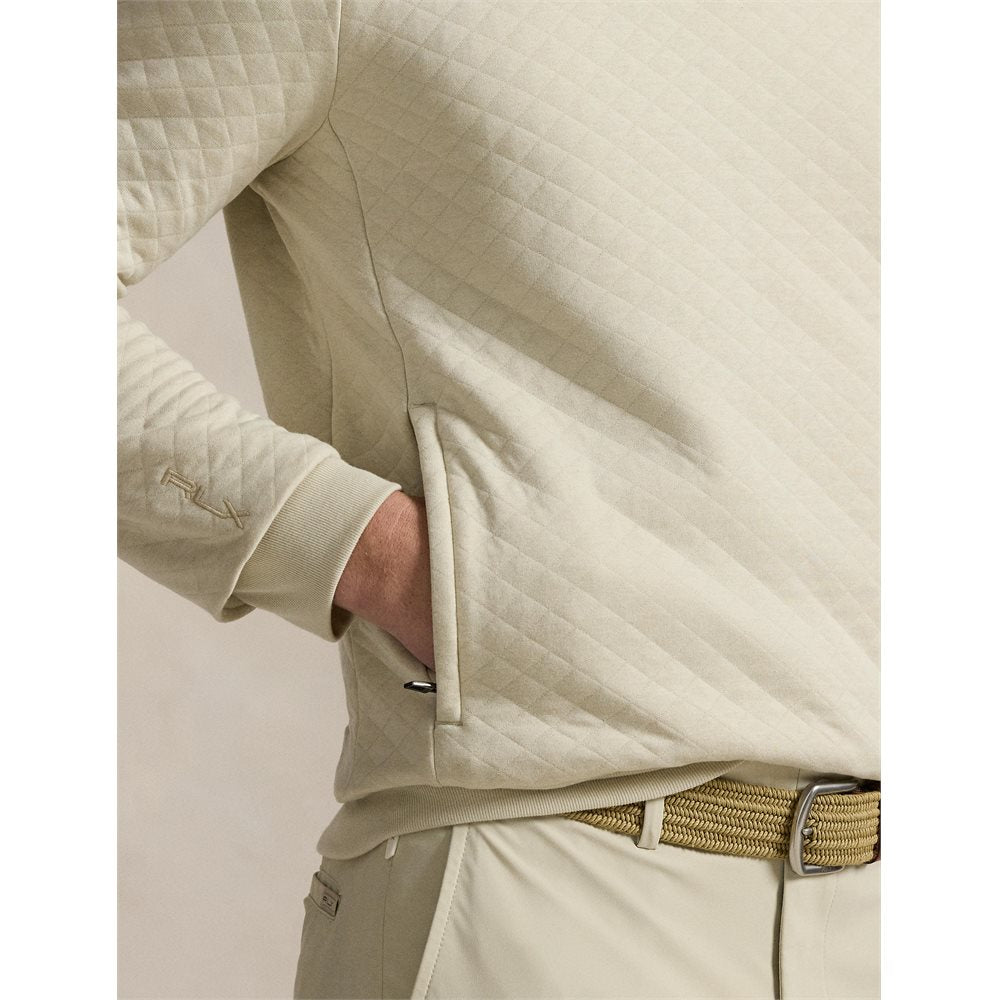 Quilted Double-Knit Pullover