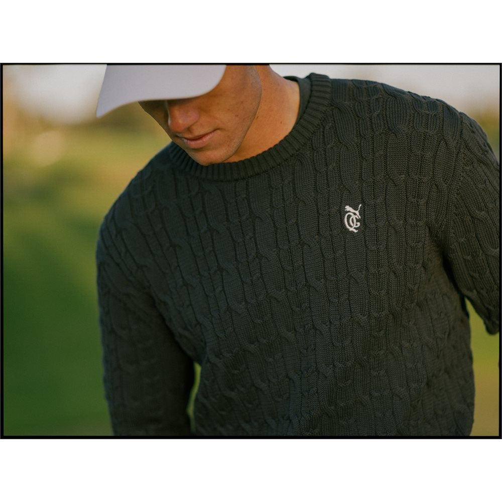 x Quiet Golf Cable Knit Sweater