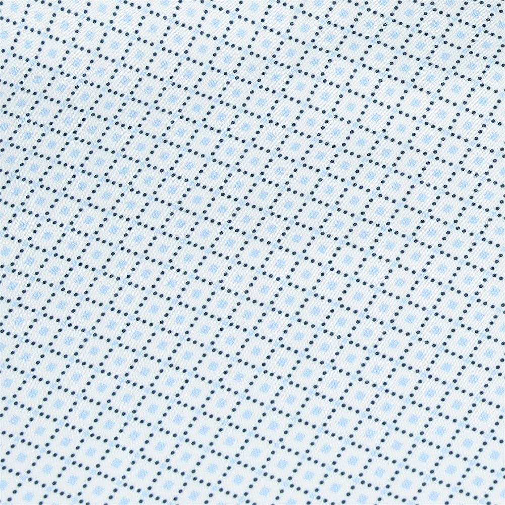 Lisle Dot Geo Print Self Collar Golf Polo - Previous Season