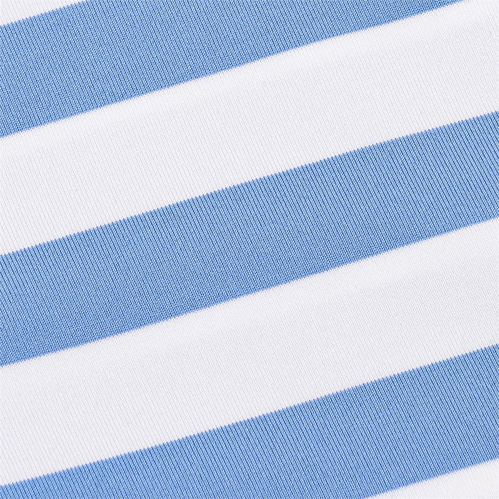 Women's Lightweight Airflow Tailored Fit White Stripe Polo