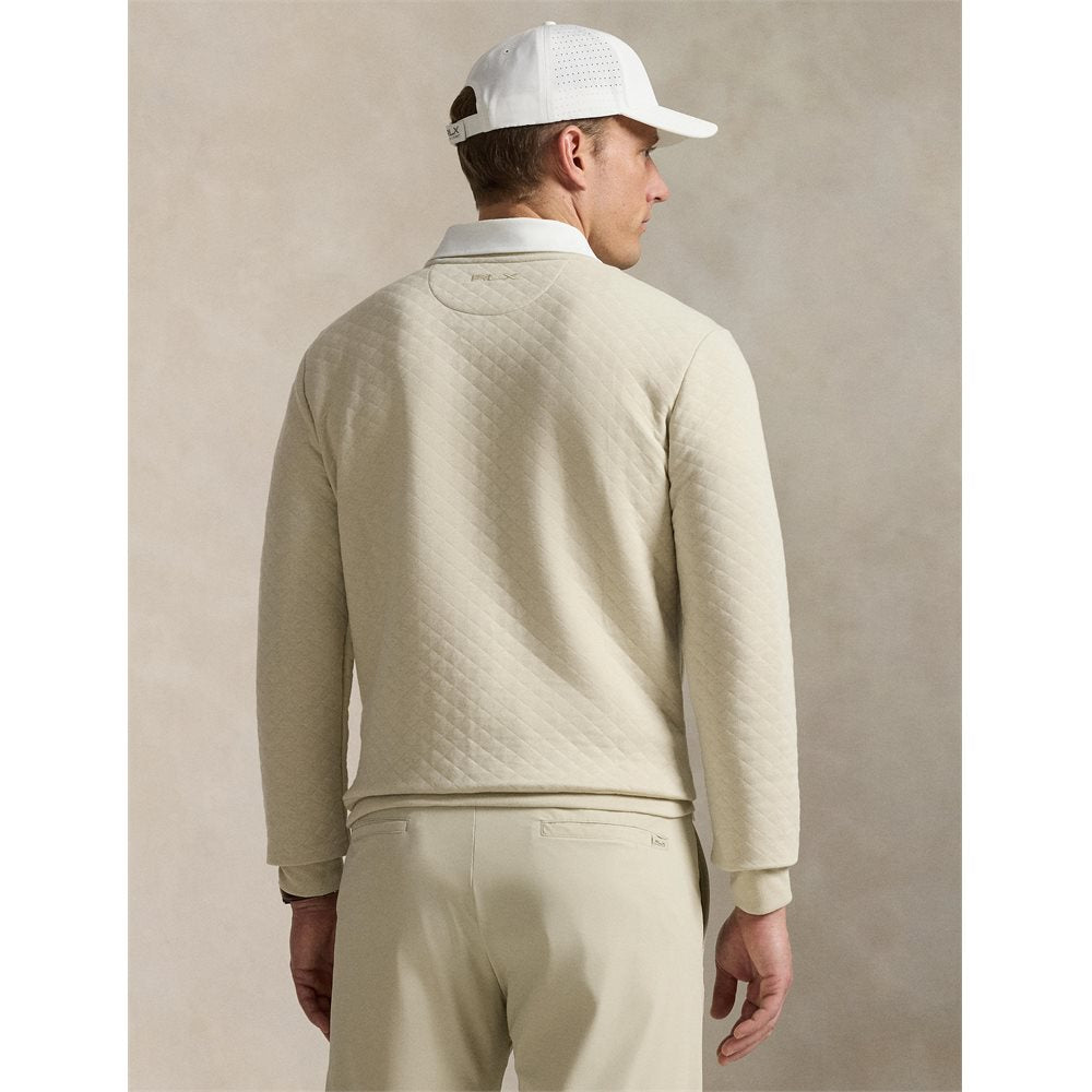 Quilted Double-Knit Pullover