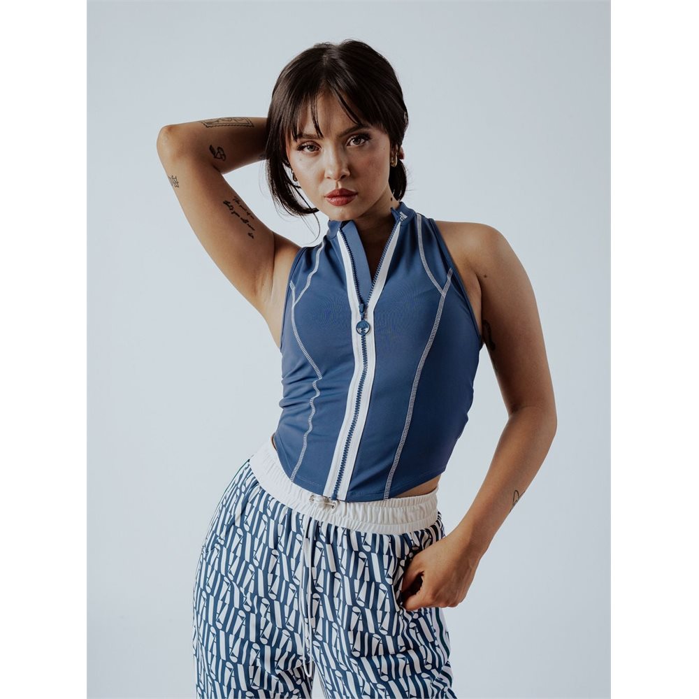 Women's Louise Full Zip Sleeveless Top