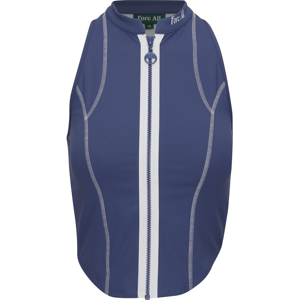 Women's Louise Full Zip Sleeveless Top