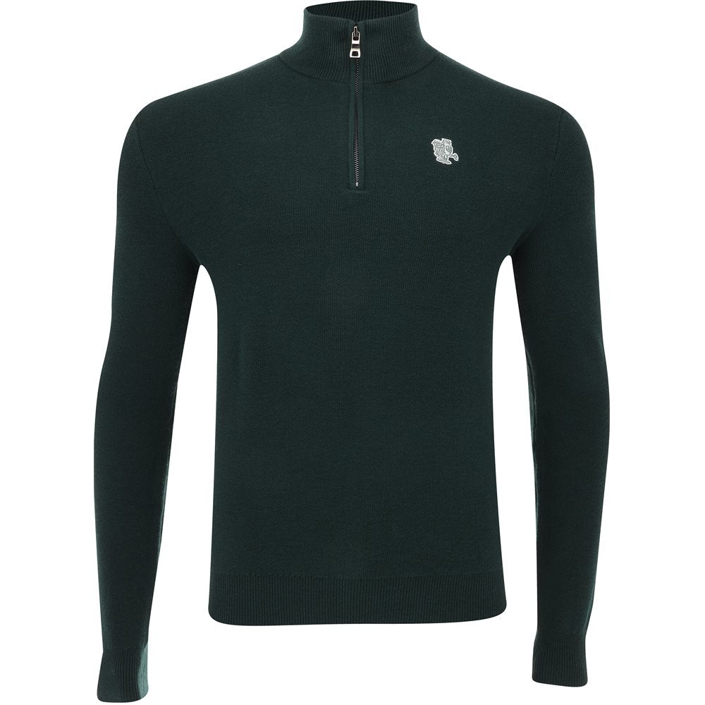 Owl Mesh Knit 1/4 Zip Midlayer