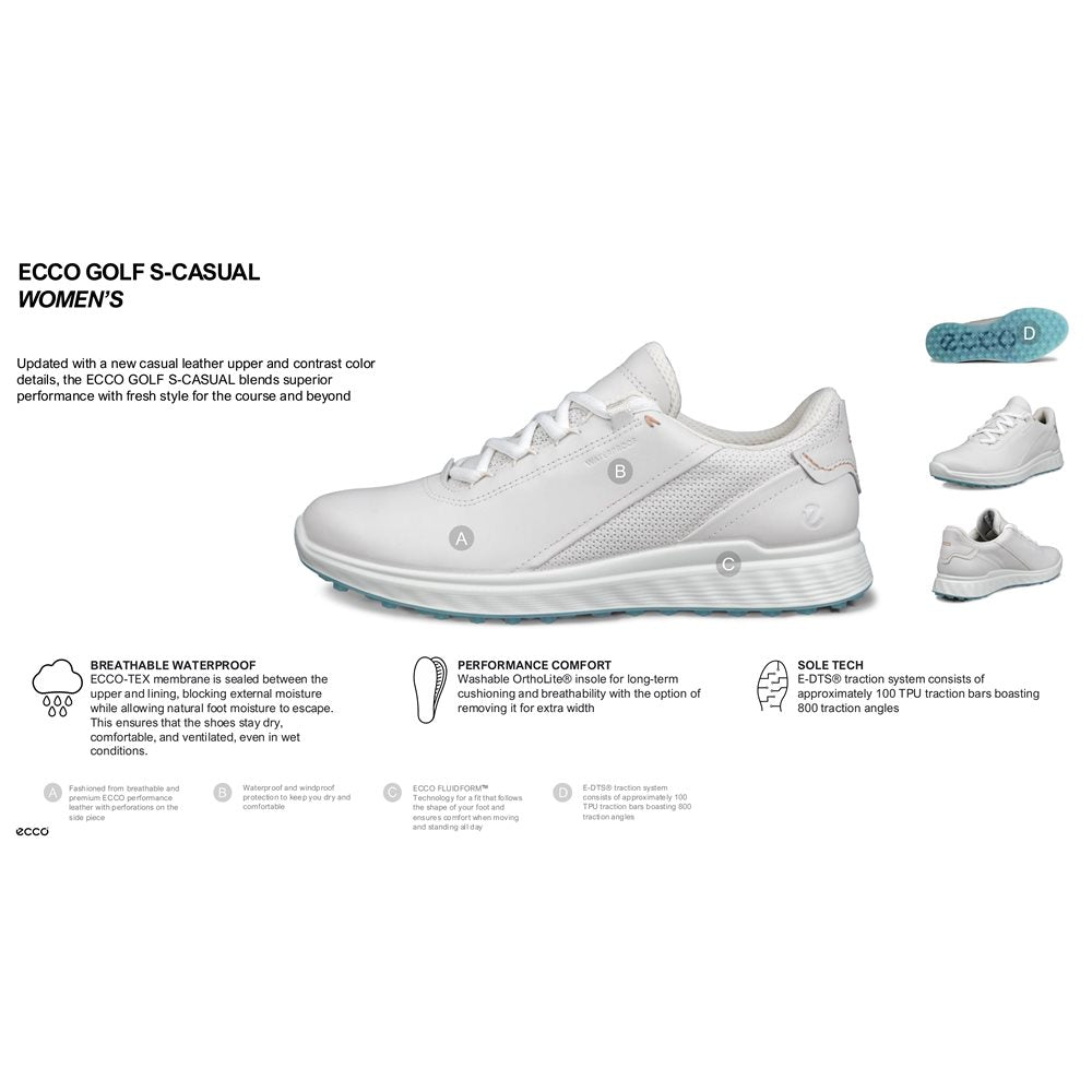 Women's S-Casual Spikeless Golf Shoes