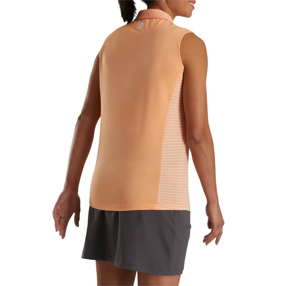 Women's Sleeveless Open Placket Polo - Fairway Styles