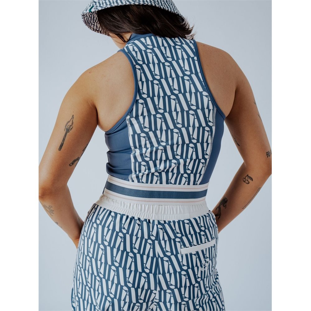 Women's Louise Full Zip Sleeveless Top