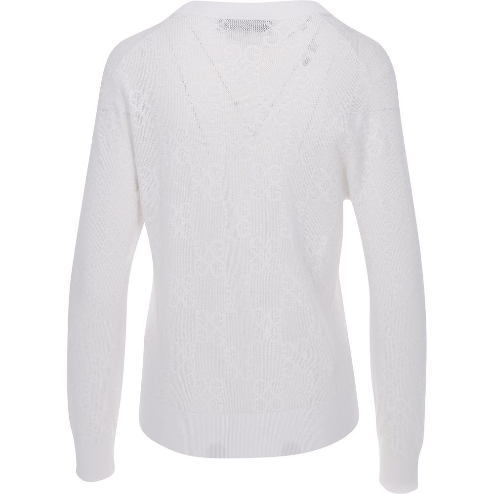 Women's Pointelle Long Sleeve Sweater