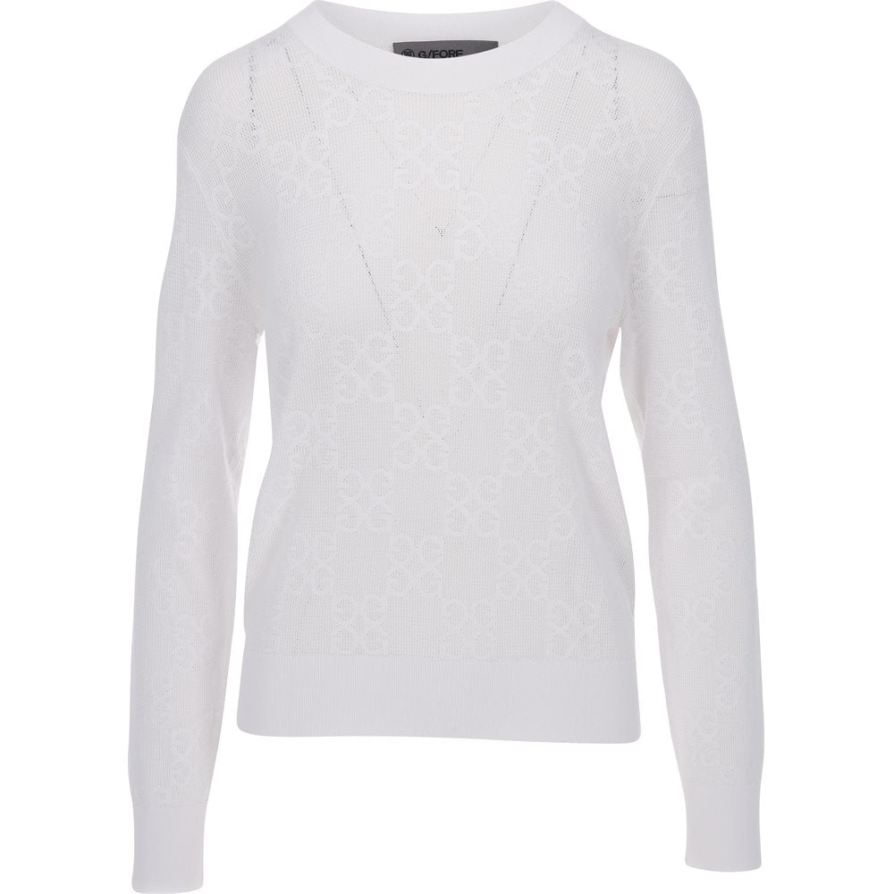 Women's Pointelle Long Sleeve Sweater