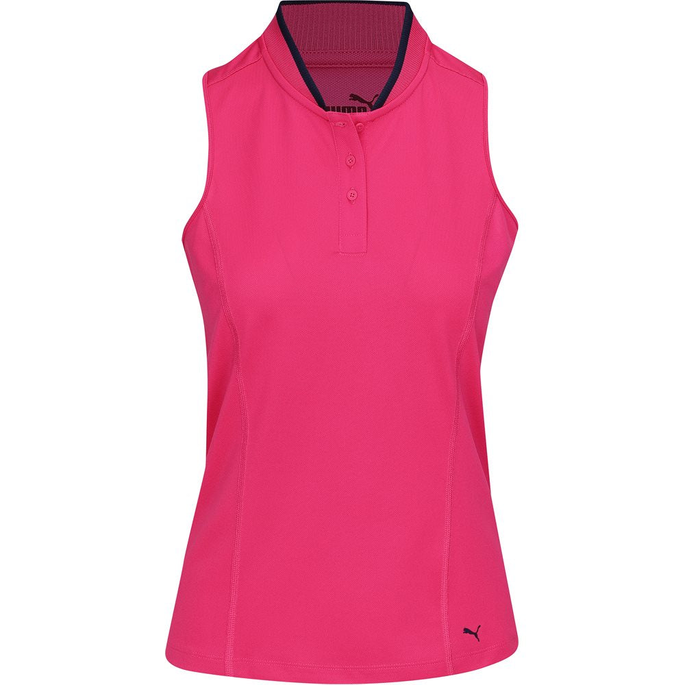Women's Range Pique Sleeveless Golf Polo