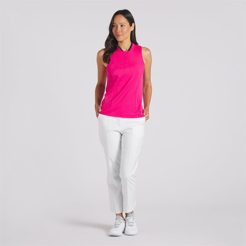 Women's Range Pique Sleeveless Golf Polo