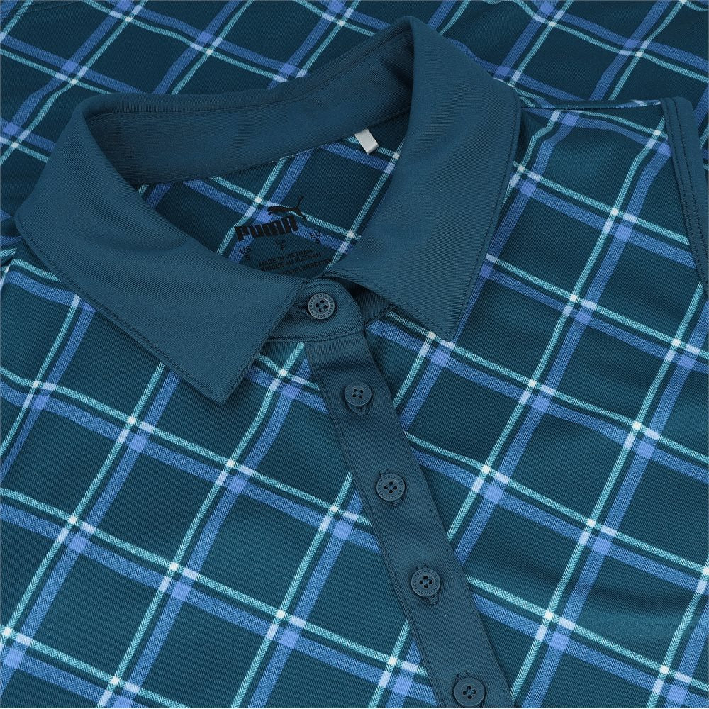 Women's CLOUDSPUN Plaid Sleeveless Polo