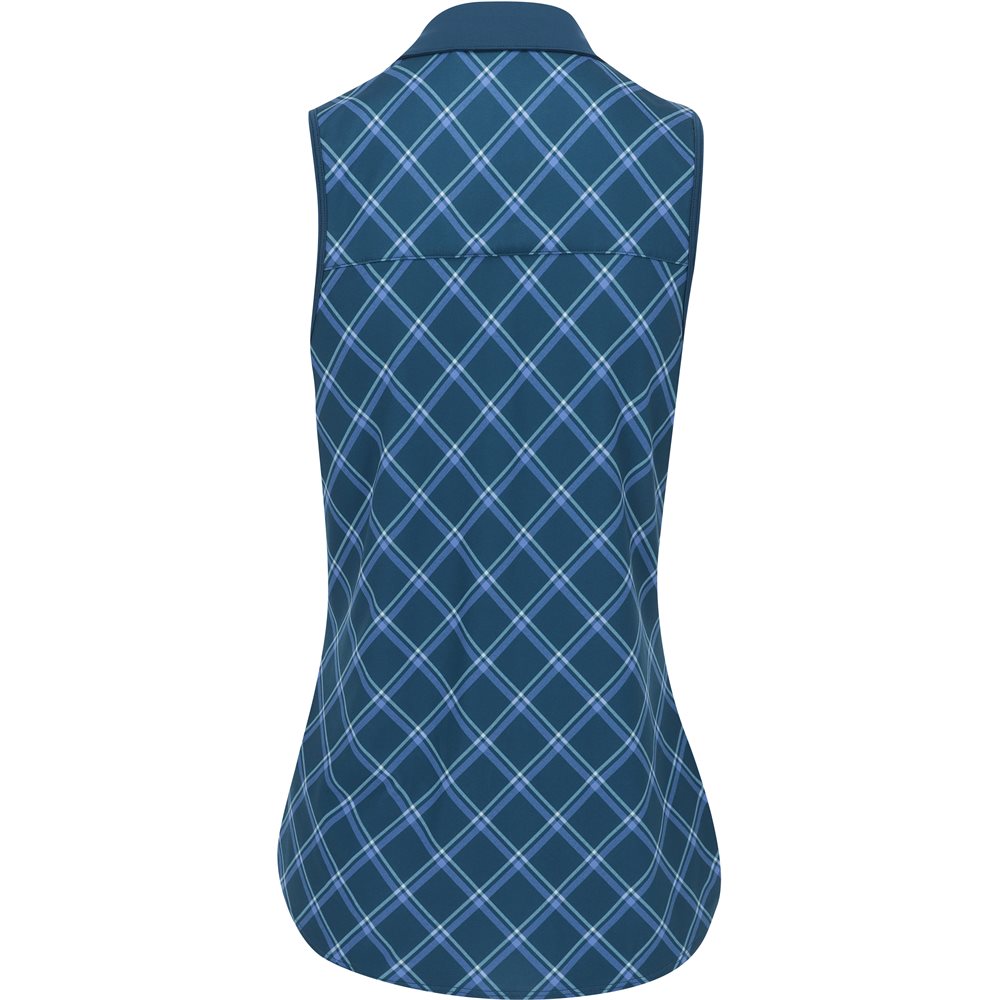 Women's CLOUDSPUN Plaid Sleeveless Polo