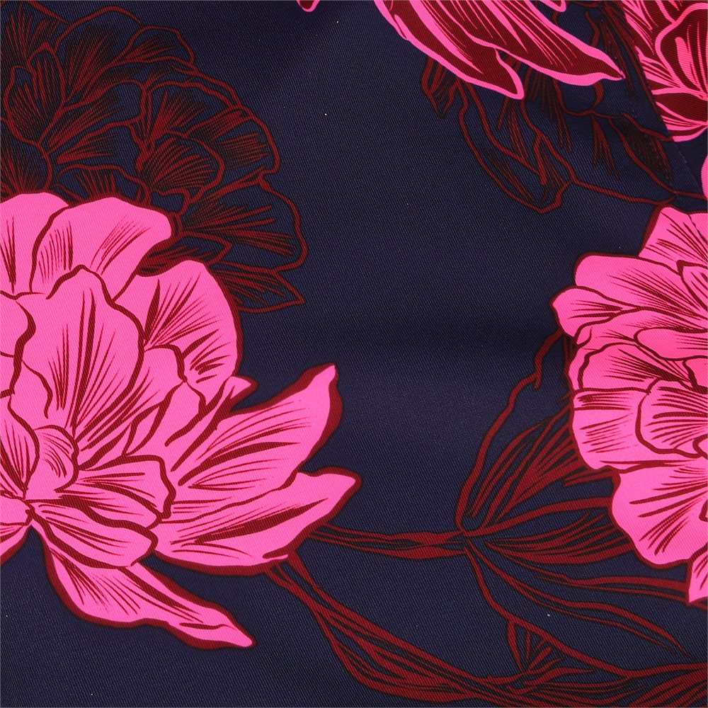 Stamped Floral Tech Jersey Polo