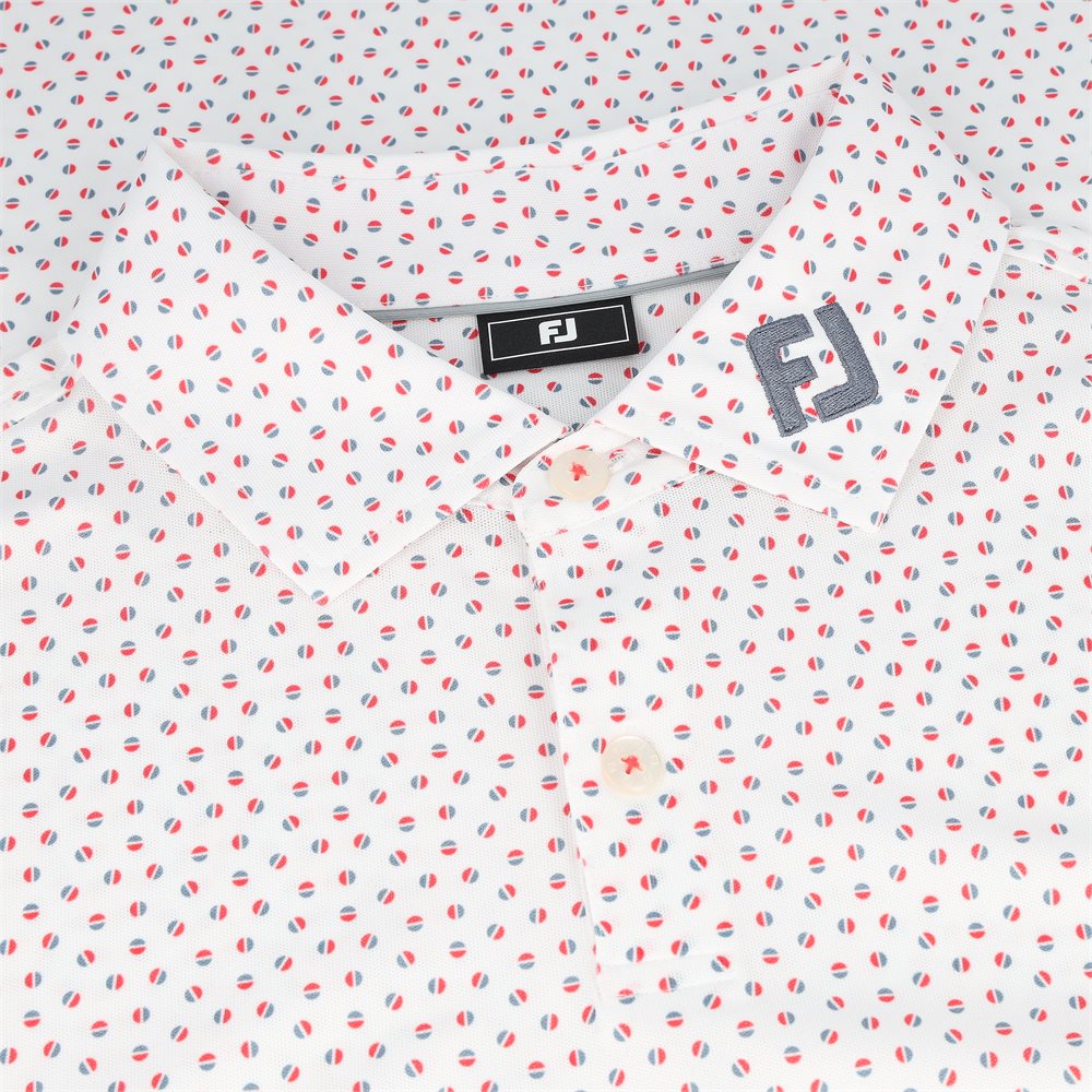 Bounce Print Pique Polo - Previous Season