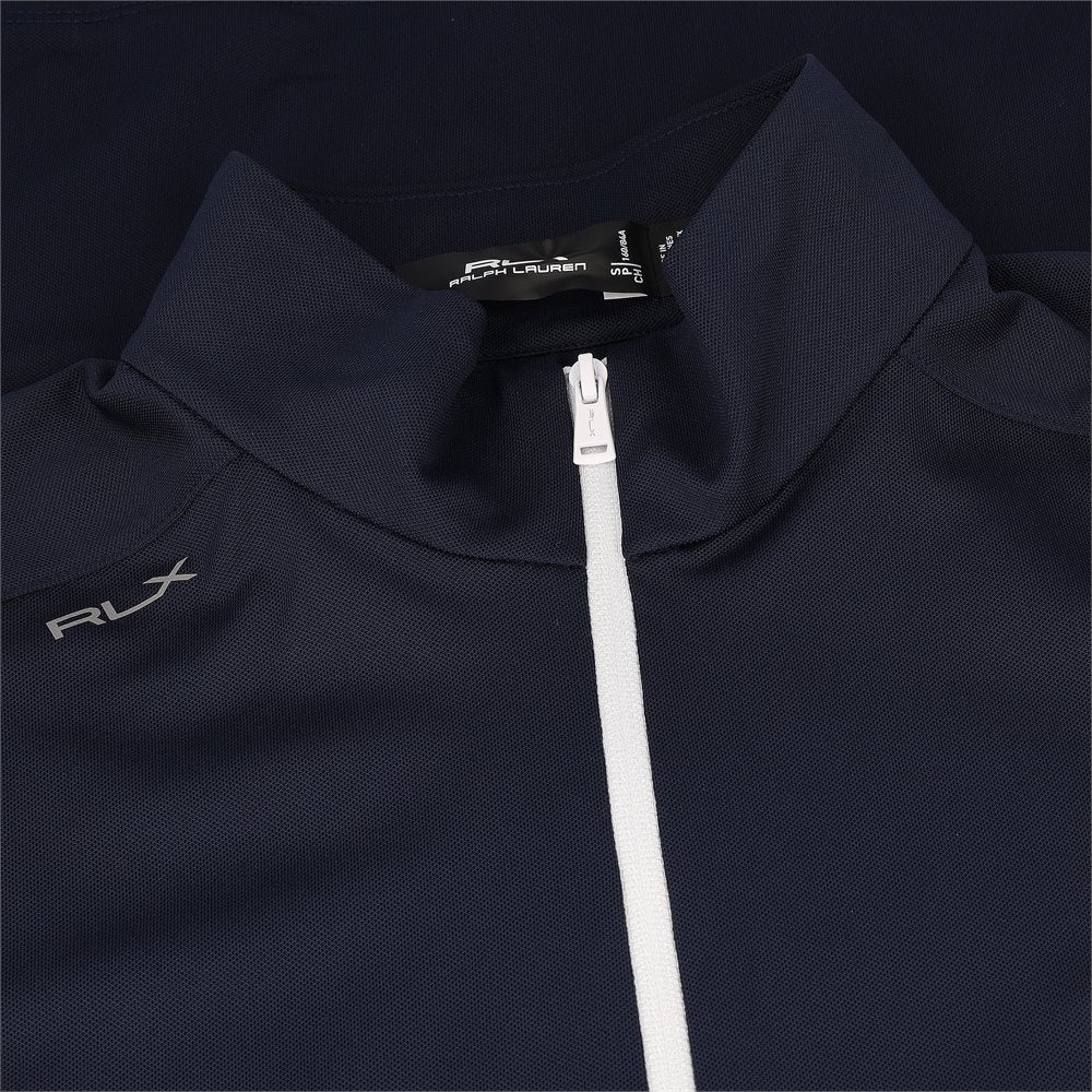 Women's Sleeveless Air Tech Pique 1/4 Zip Tri Color Polo