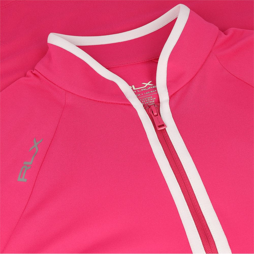 Women's Stretch Peached Jersey 1/4 Zip Low Collar Midlayer