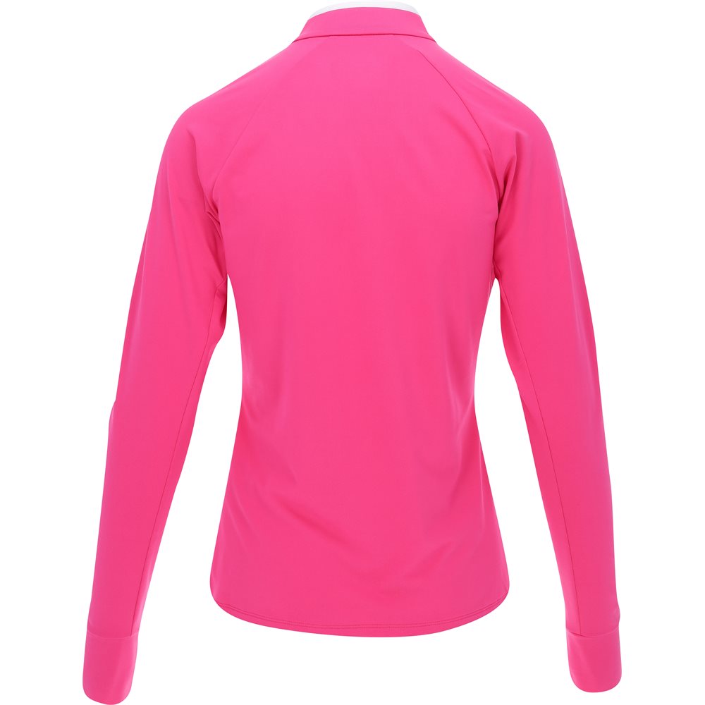 Women's Stretch Peached Jersey 1/4 Zip Low Collar Midlayer