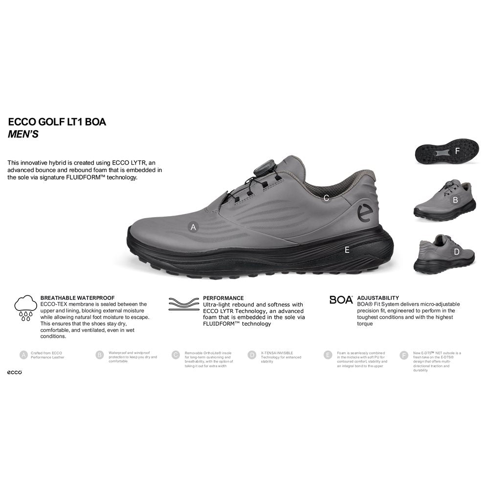 LT1 BOA Spikeless Golf Shoes