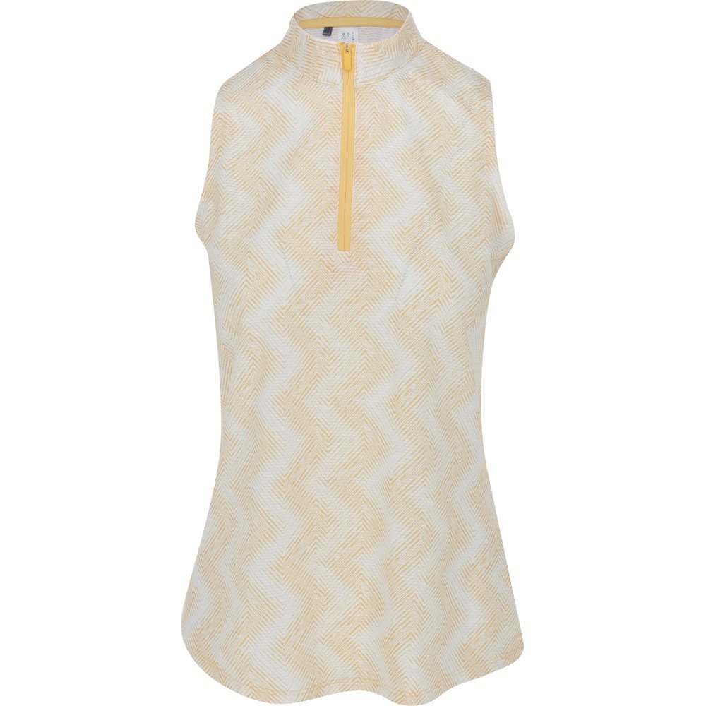 Women's Ultimate365 Ottoman Printed 1/4 Zip Sleeveless Polo