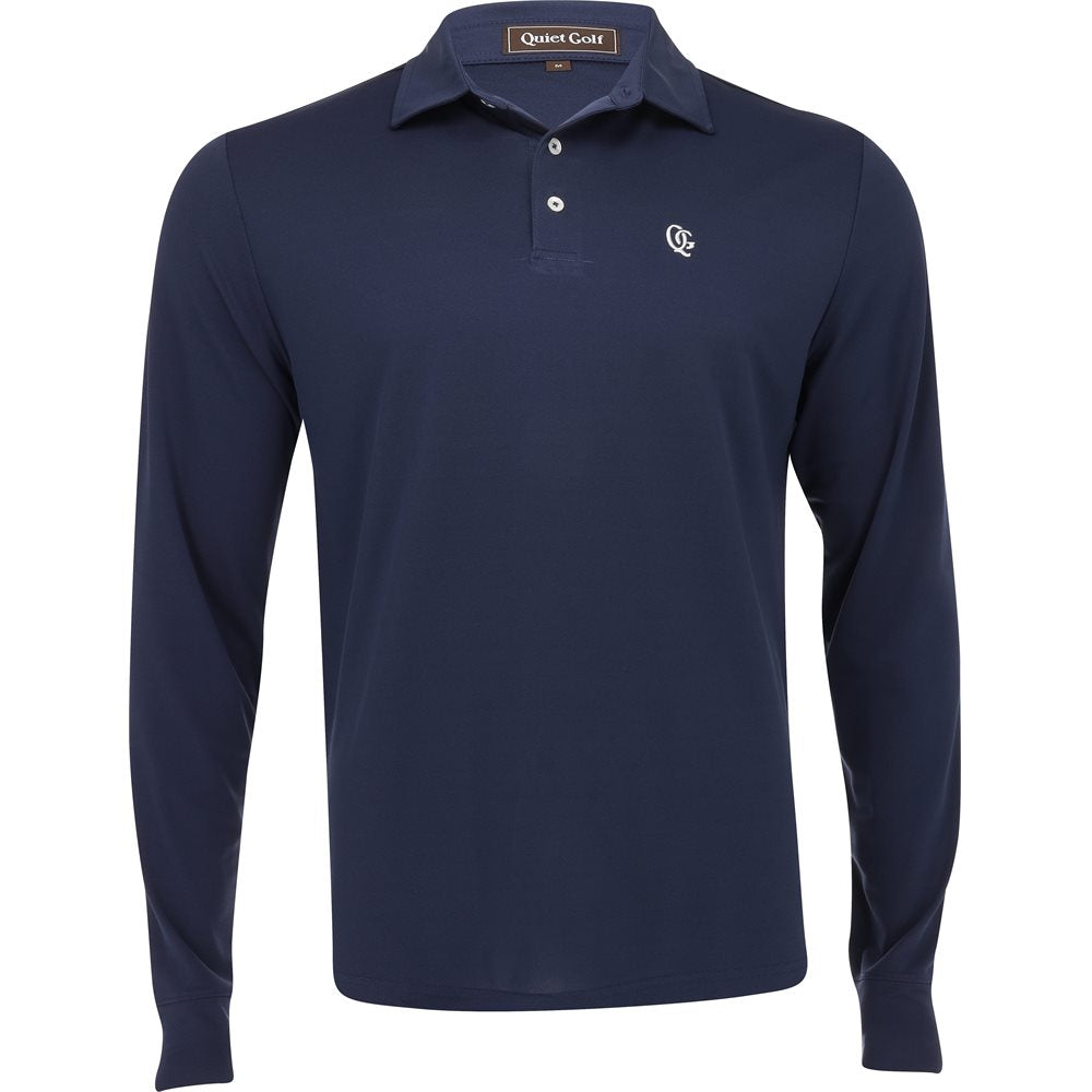 Monogram Long Sleeve Polo