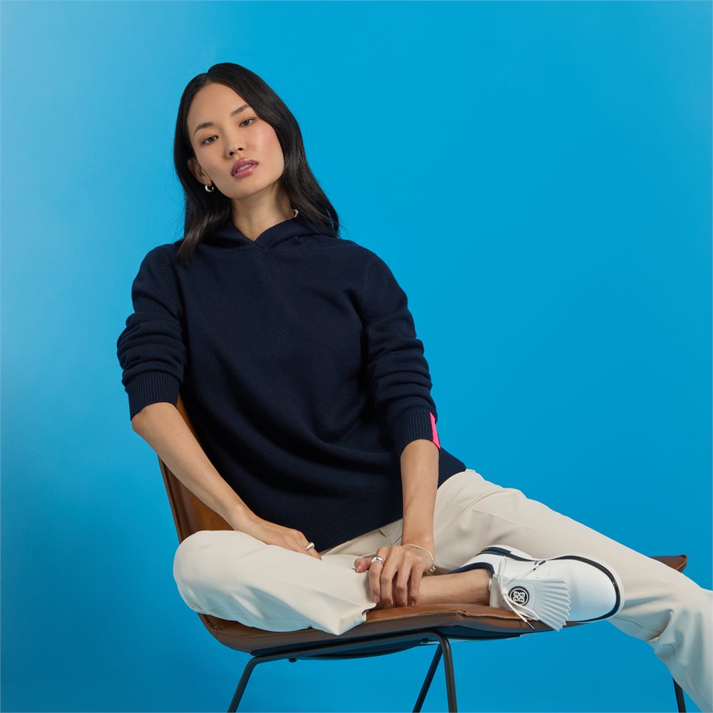 Washable Cashmere Hooded Sweater