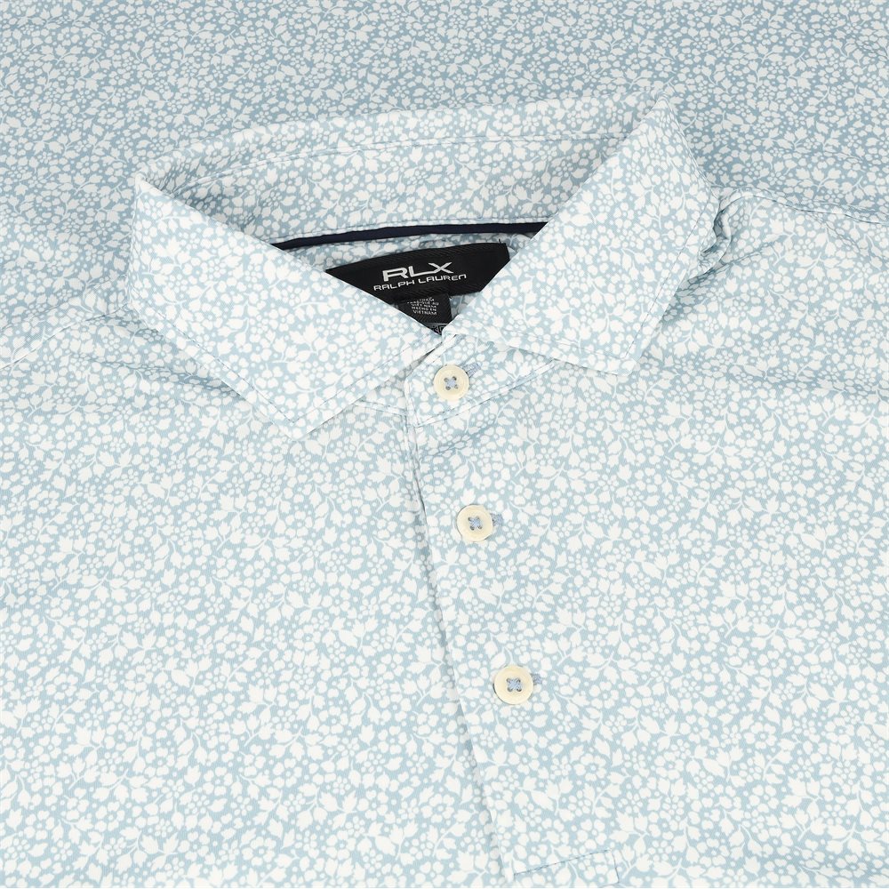 Lightweight Airflow Petal Print Polo