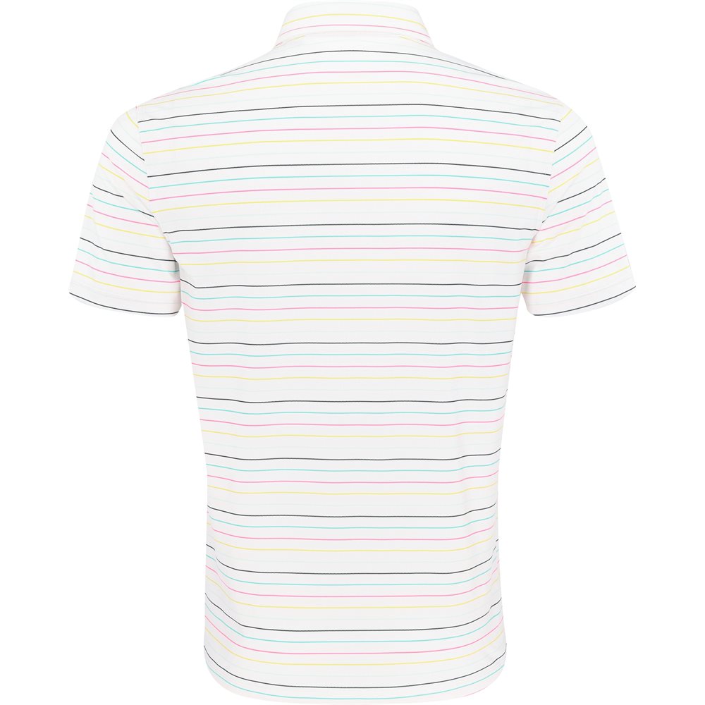 Multi Stripe Tech Pique Performance Polo