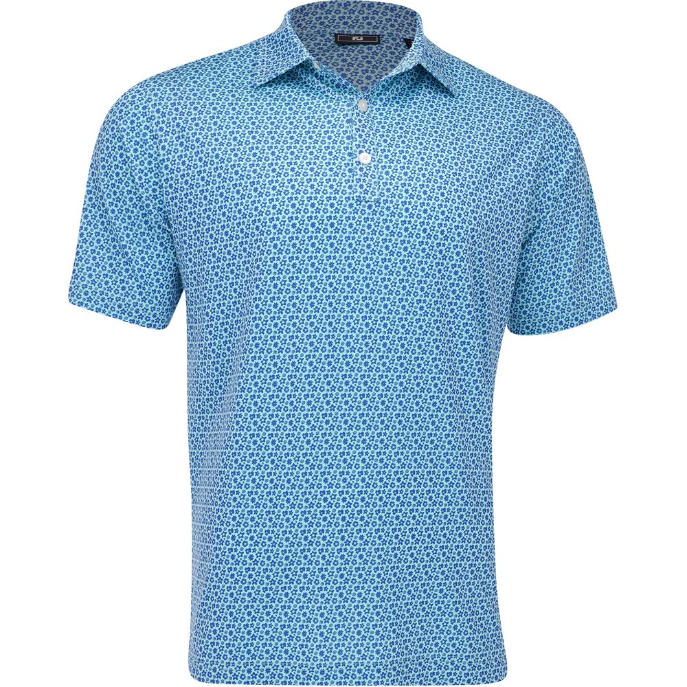 Allover Floral Lisle Polo