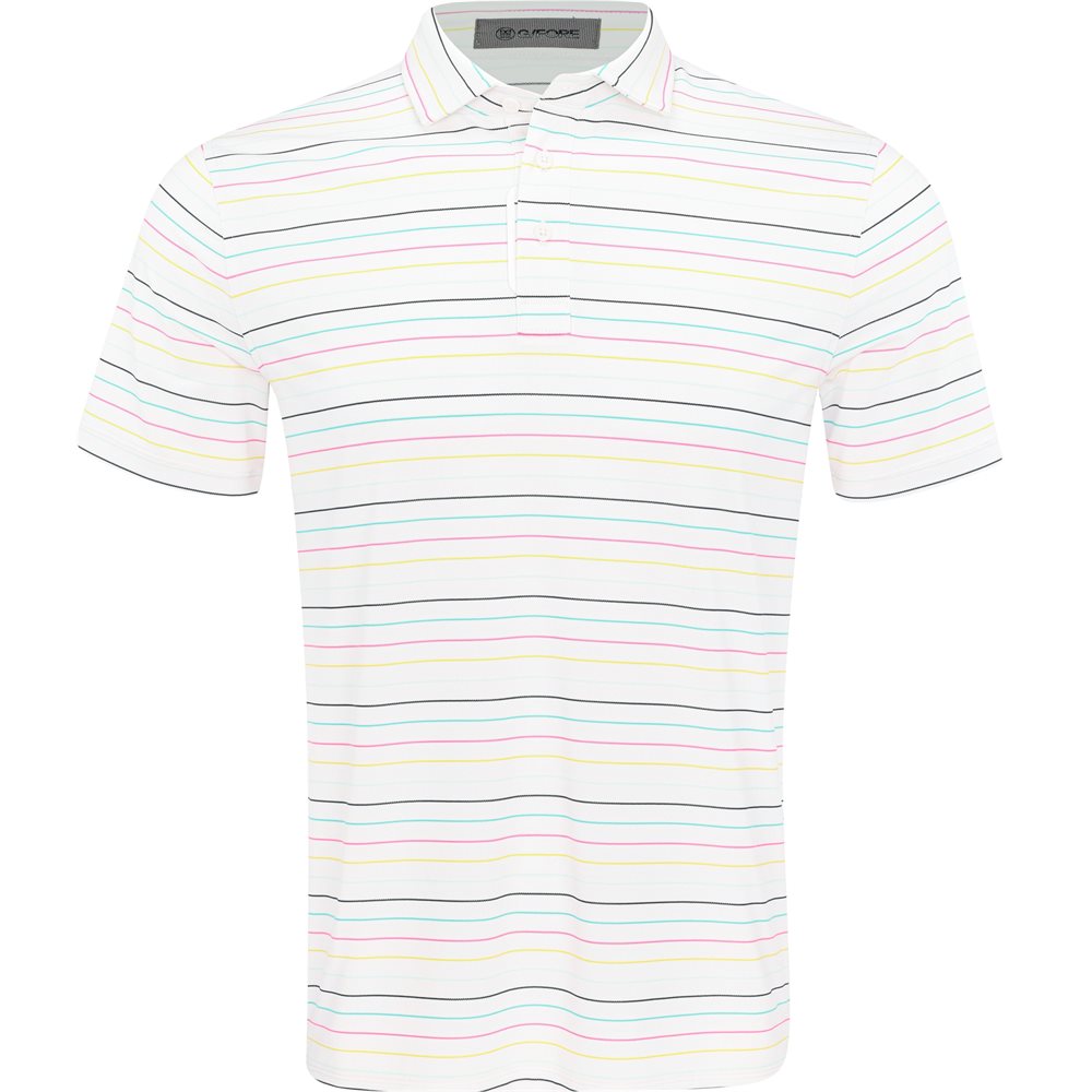 Multi Stripe Tech Pique Performance Polo