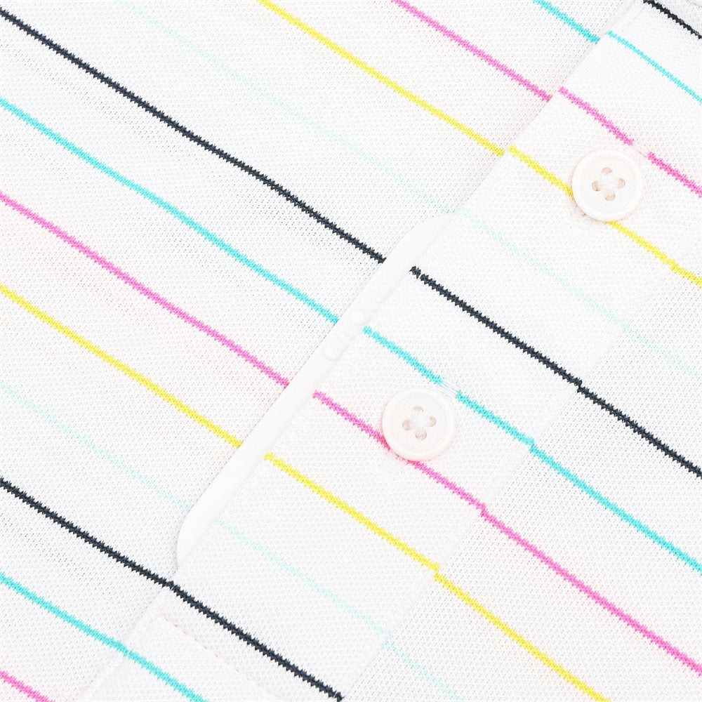 Multi Stripe Tech Pique Performance Polo