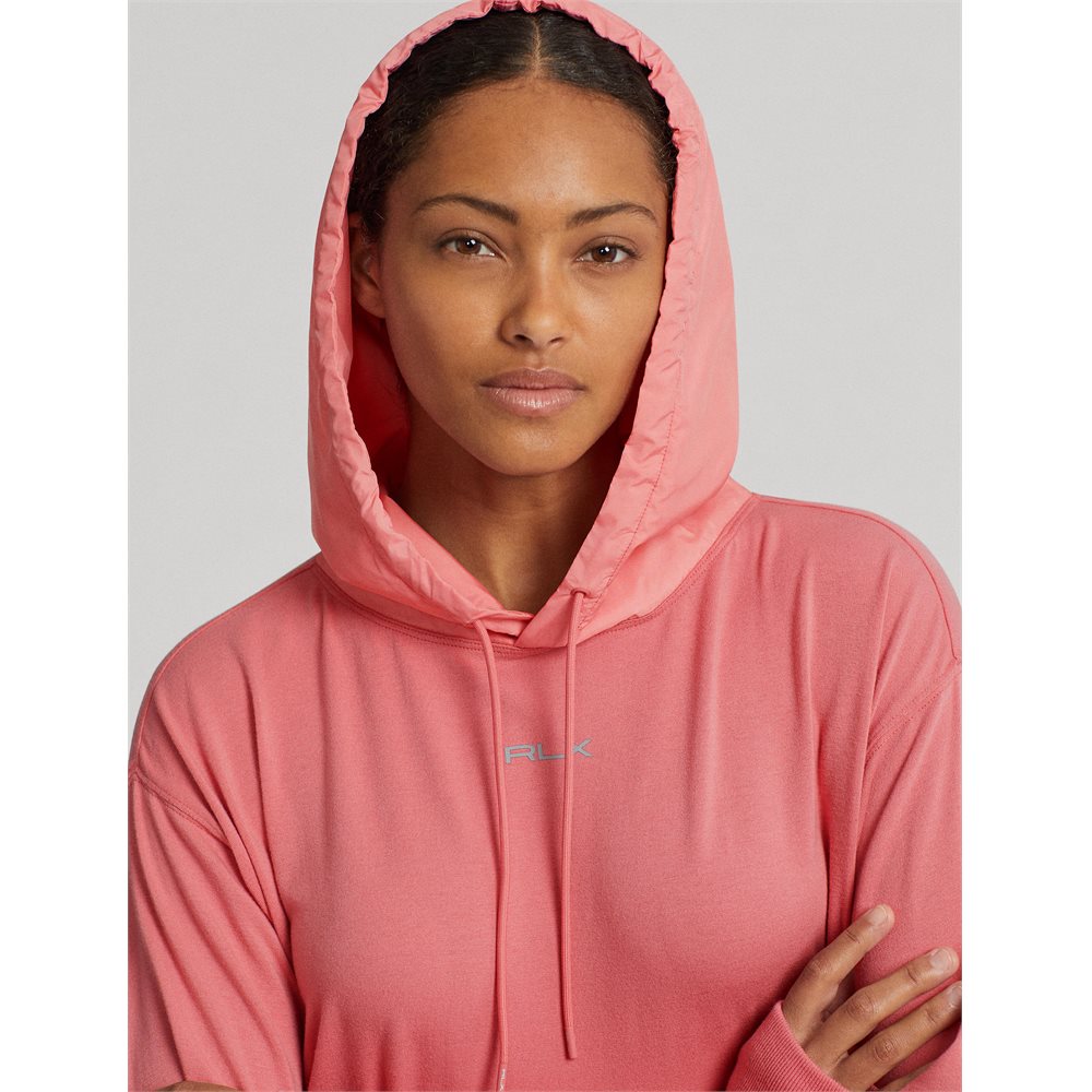 Women's Cloud Fleece Hoodie Nylon Pocket Sweatshirt