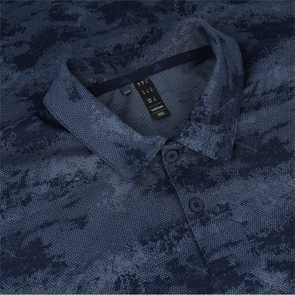 Go-To Printed Mesh Polo