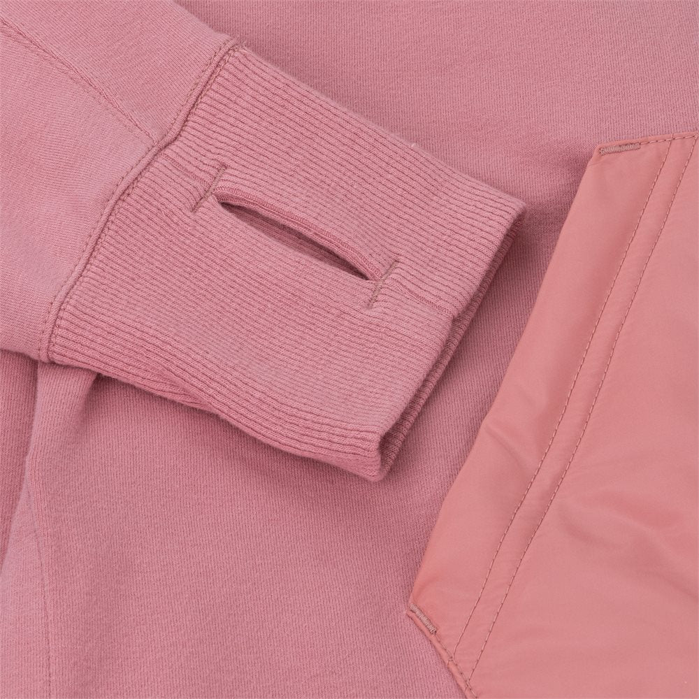 Women's Cloud Fleece Hoodie Nylon Pocket Sweatshirt