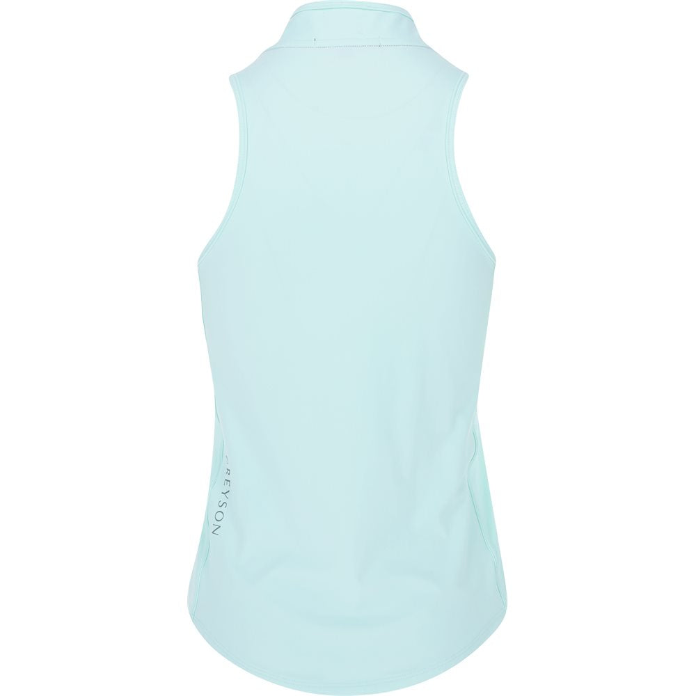 Women's Sleeveless Vesta Mock Neck Shirt