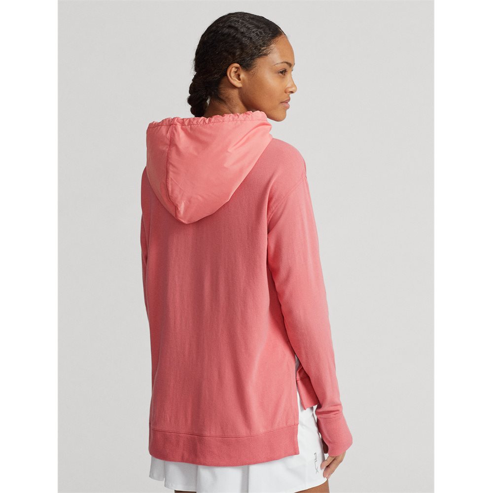Women's Cloud Fleece Hoodie Nylon Pocket Sweatshirt