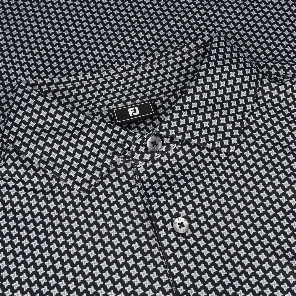 Houndstooth Geo Lisle Polo - Previous Season