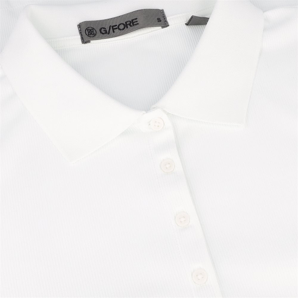 Women's Ribbed Tech Nylon Long Sleeve Polo