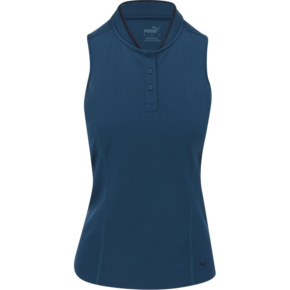 Women's Range Pique Sleeveless Golf Polo