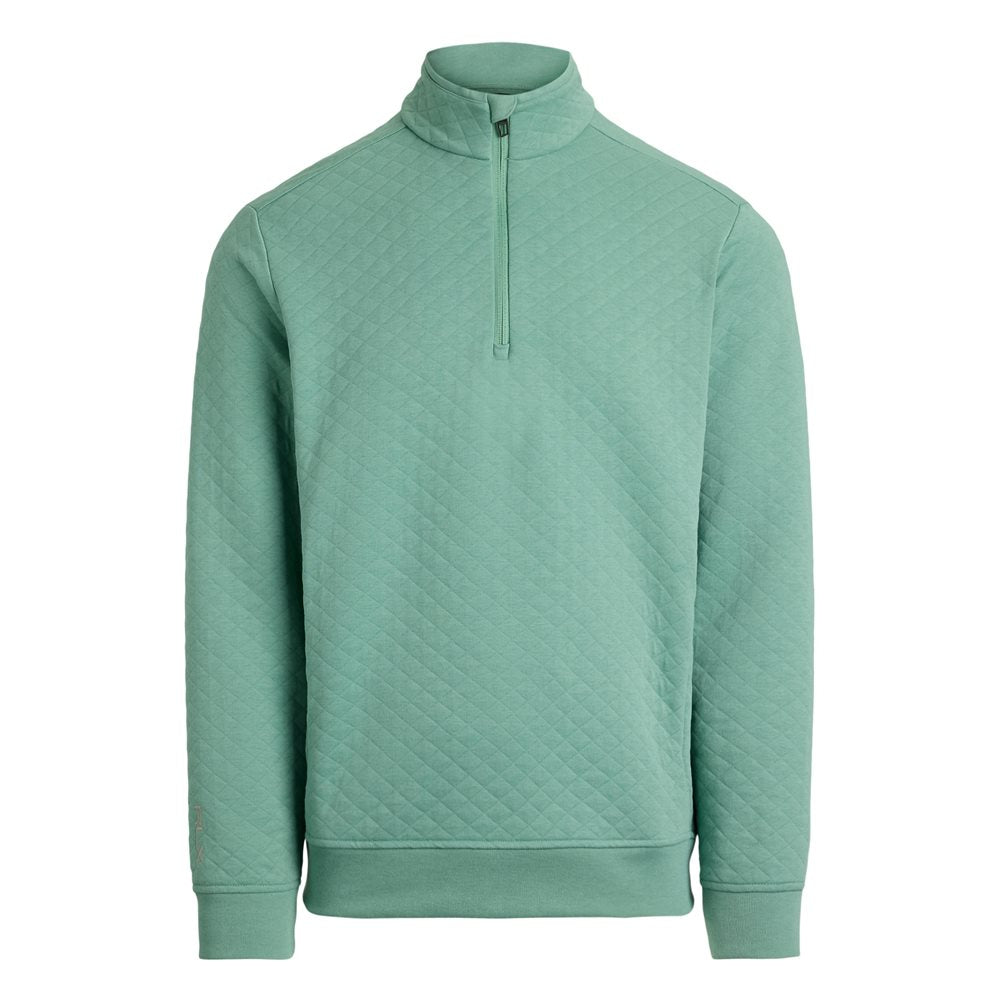 Quilted Double-Knit 1/2 Zip Pullover