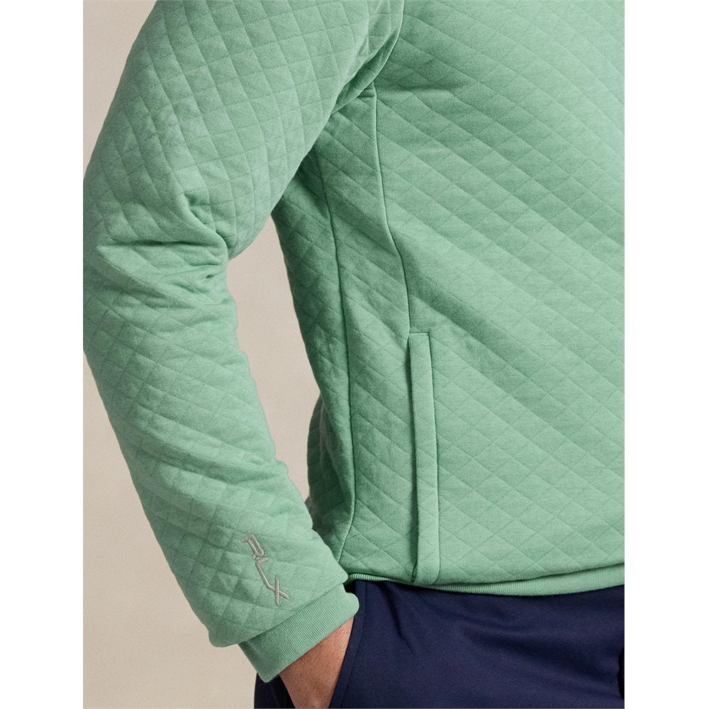 Quilted Double-Knit 1/2 Zip Pullover