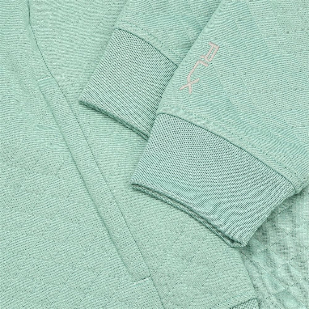 Quilted Double-Knit 1/2 Zip Pullover